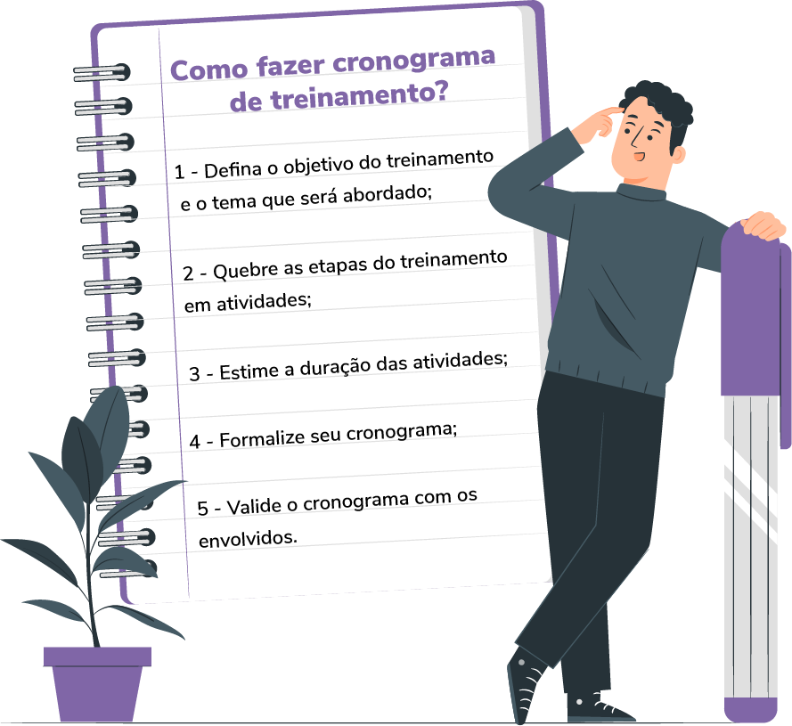 Como fazer cronograma de treinamento?