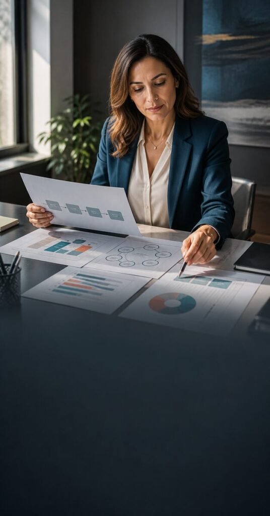 Liderança de RH analisa evidências e critérios de decisão para construir um business case de treinamento.
